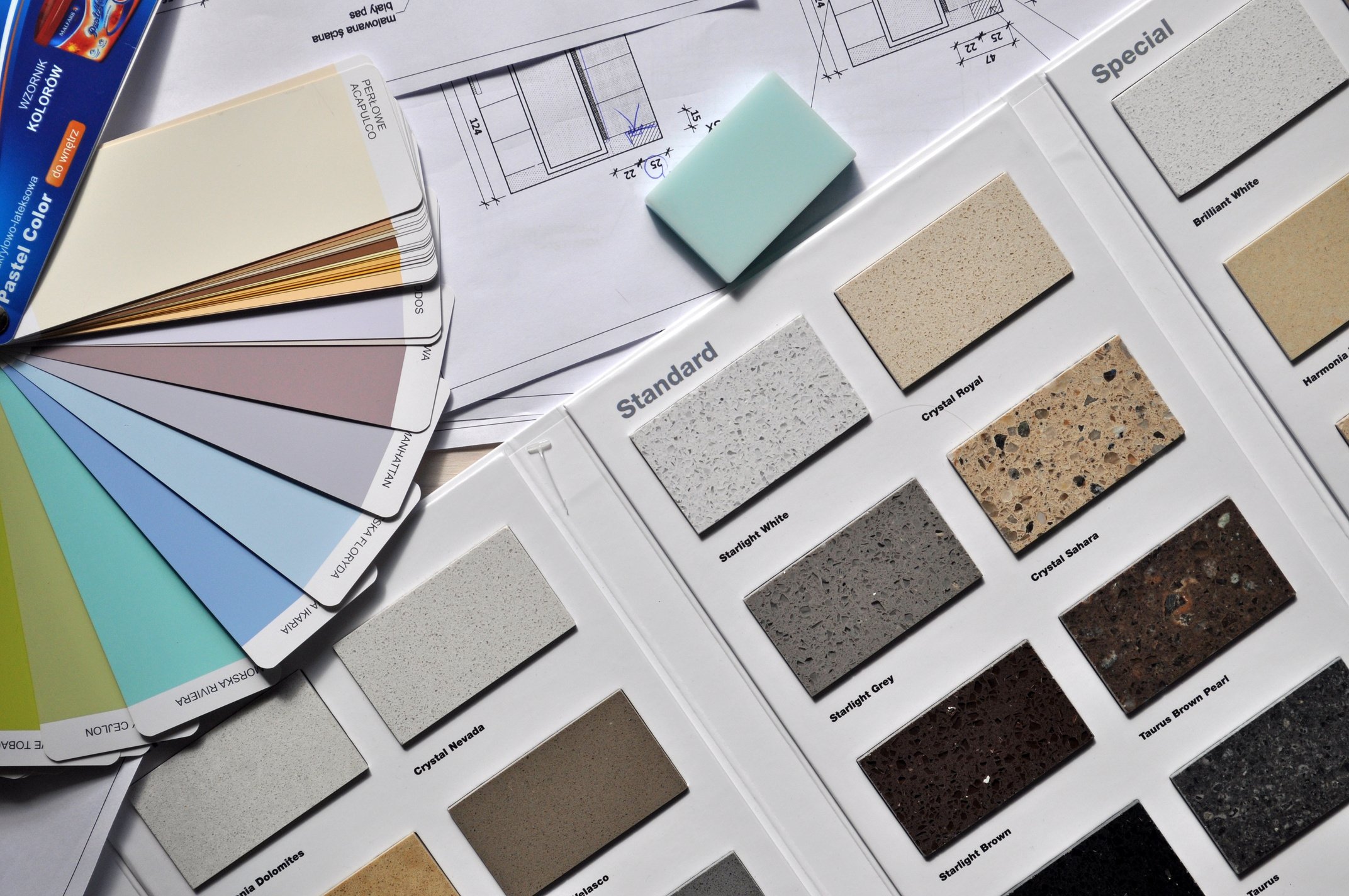 Color Palette and Samplers for Home Interior